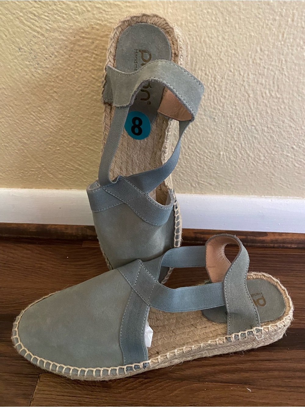Picon Sage Green Slip-On Espadrille Sandals